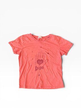 MOTHER The Itty Bitty Goodie Goodie in Seeing Love- S- Coral Pink/Maroon